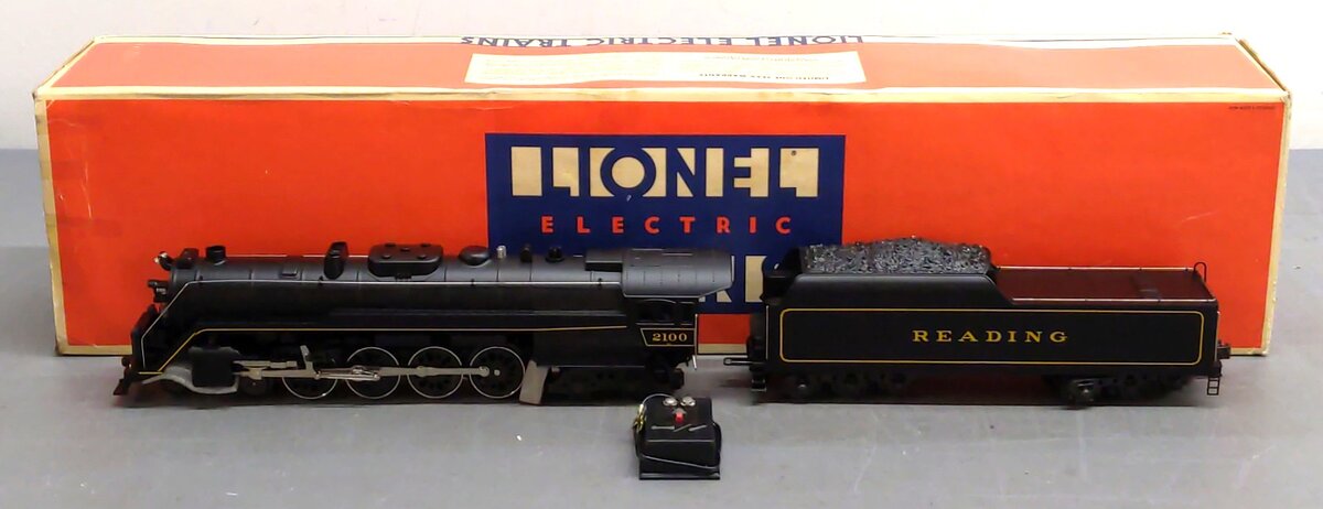 Lionel 6-18006 O Gauge Reading T-1 4-8-4 Steam Locomotive & Tender #2100 EX/Box