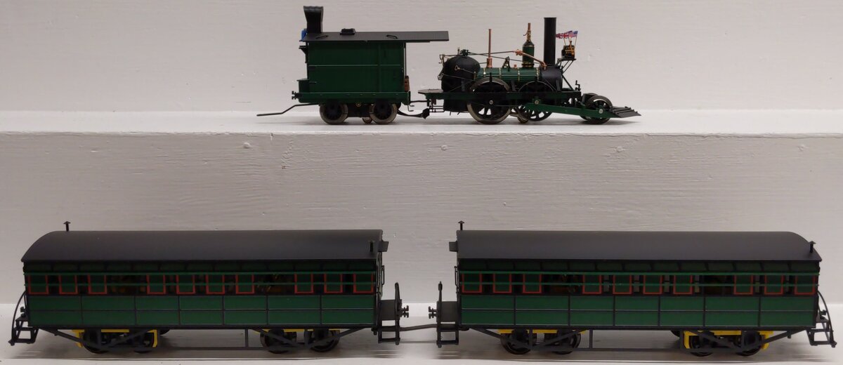 Lionel 6-30088 O Gauge BRASS John Bull Steam Passenger Train Set EX/Box