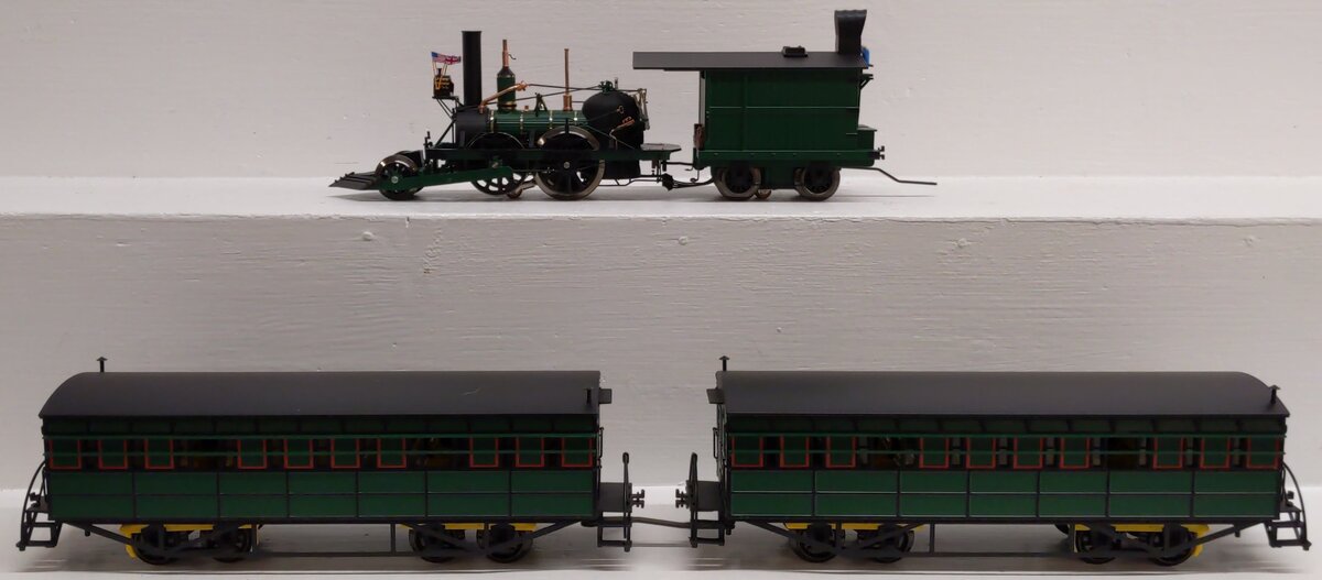 Lionel 6-30088 O Gauge BRASS John Bull Steam Passenger Train Set EX/Box