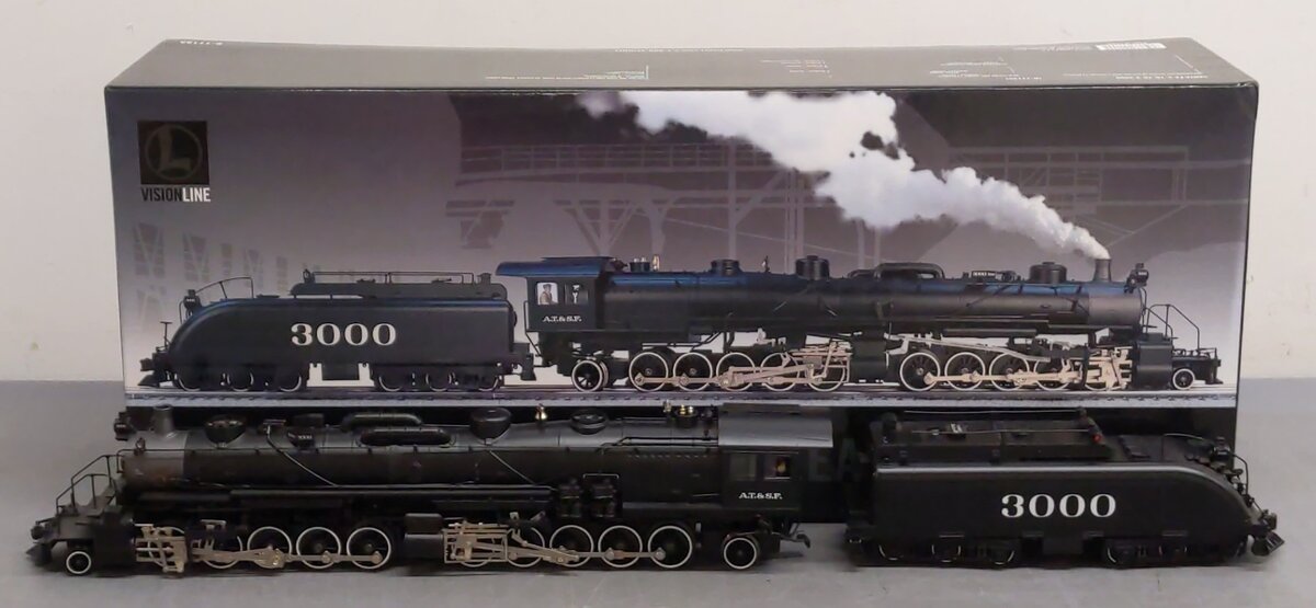 Lionel 6-11155 O VISIONLINE Santa Fe 2-10-10-2 Steam Locomotive w/ Legacy #3000 VG/Box