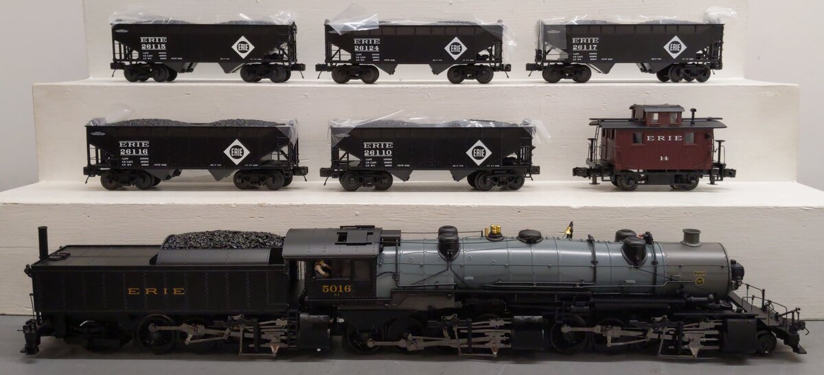 MTH 20-3360-1 O Erie 2-8-8-8-2 Triplex O Gauge Steam Freight Train Set w/PS 2.0 LN/Box
