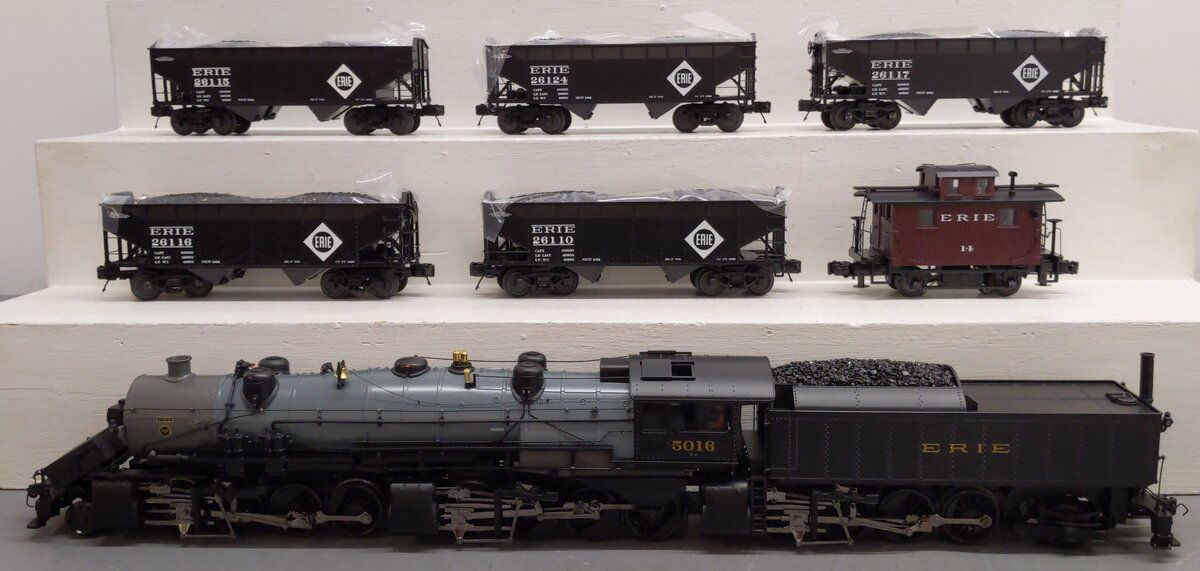 MTH 20-3360-1 O Erie 2-8-8-8-2 Triplex O Gauge Steam Freight Train Set w/PS 2.0 LN/Box