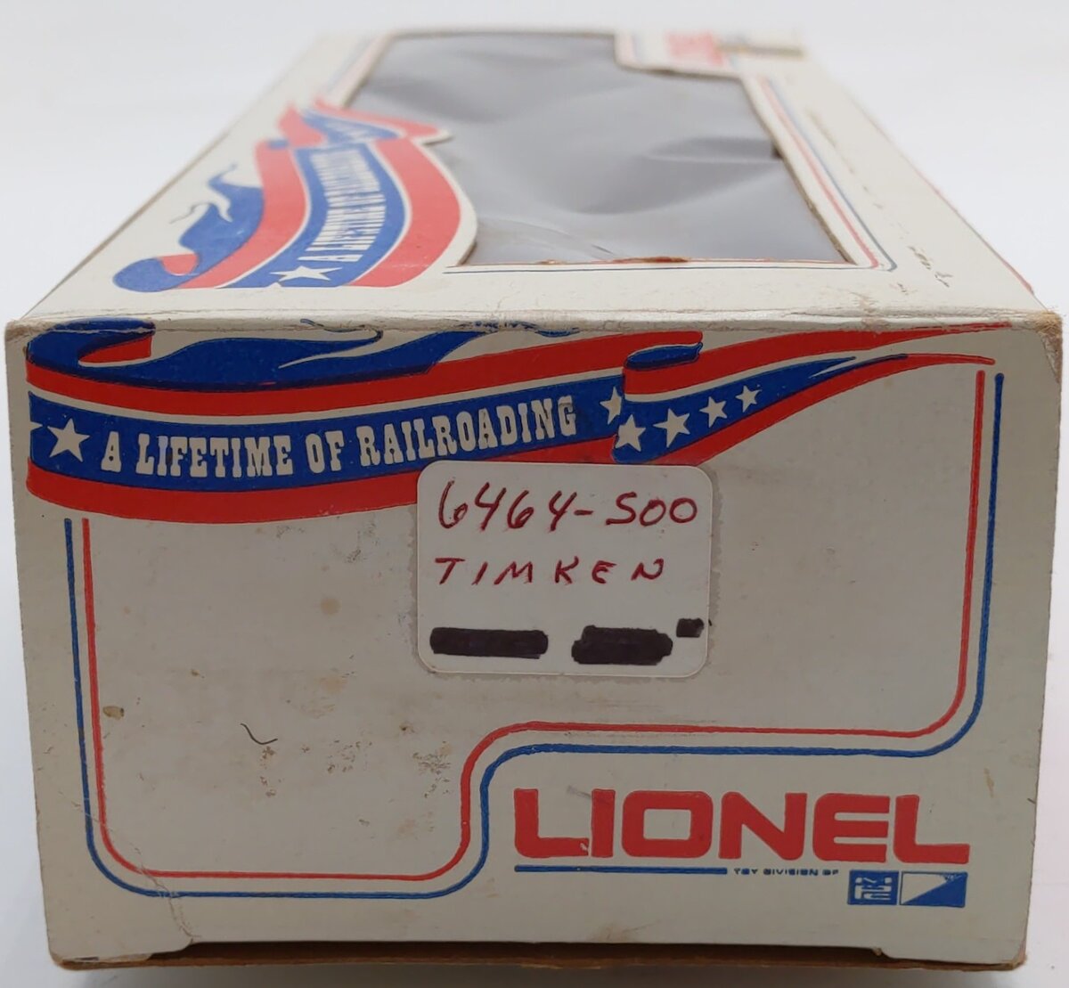 Lionel 6464-500 O Gauge 1970 Special Orange Timken Boxcar EX