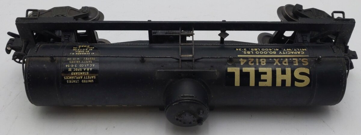 Lionel 2955 Vintage O Gauge Prewar Shell Diecast Single Dome Tank Car #8124 EX