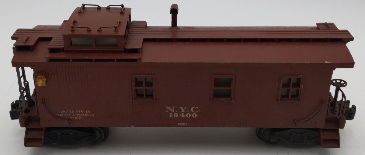 Lionel 2957 Vintage O Prewar New York Central Diecast Metal Illuminated Caboose VG