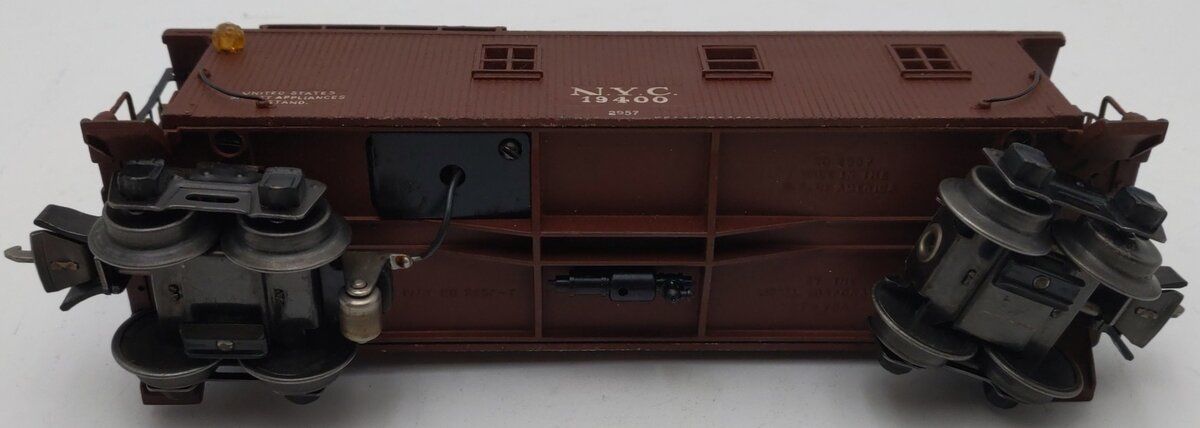 Lionel 2957 Vintage O Prewar New York Central Diecast Metal Illuminated Caboose VG