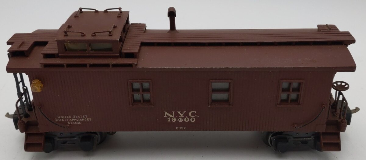 Lionel 2957 Vintage O Prewar New York Central Diecast Metal Illuminated Caboose VG