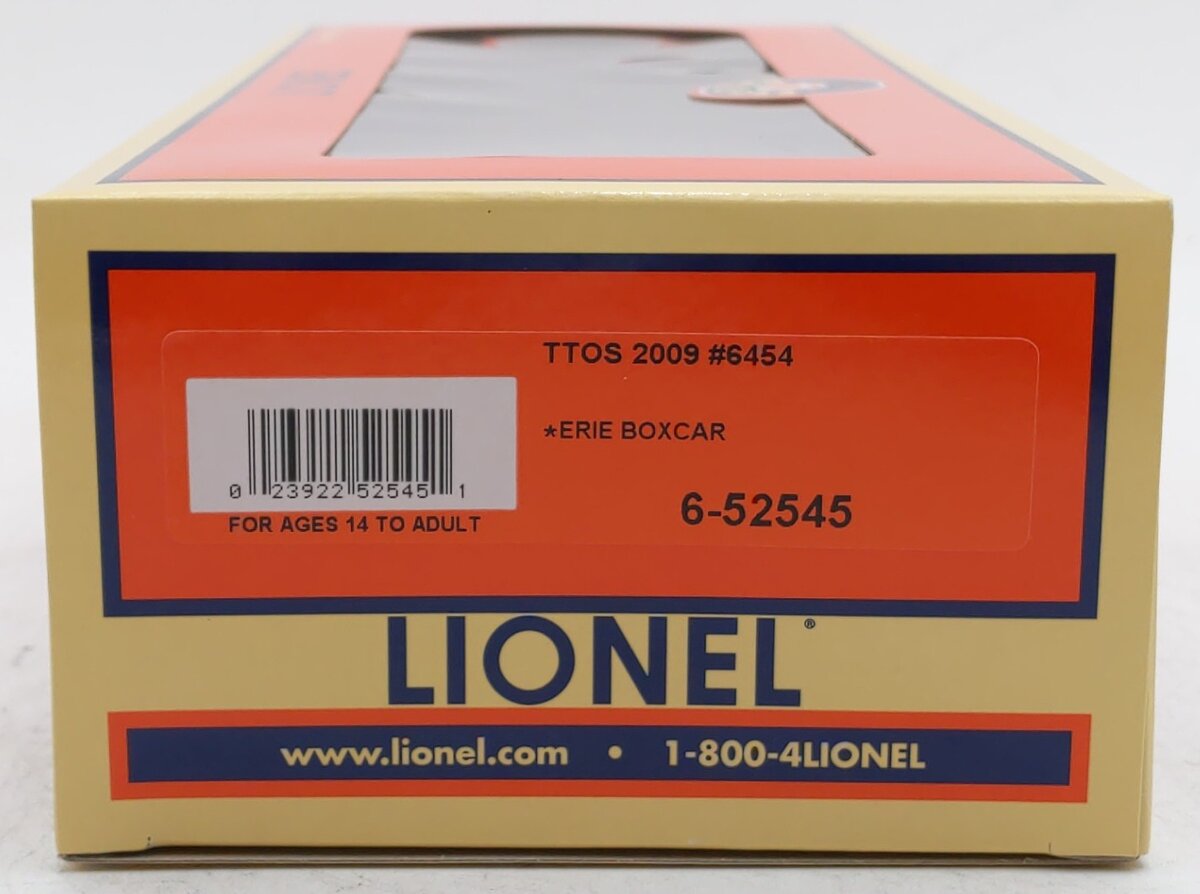 Lionel 6-52545 O Gauge TTOS 2009 Erie Boxcar #6454 LN/Box