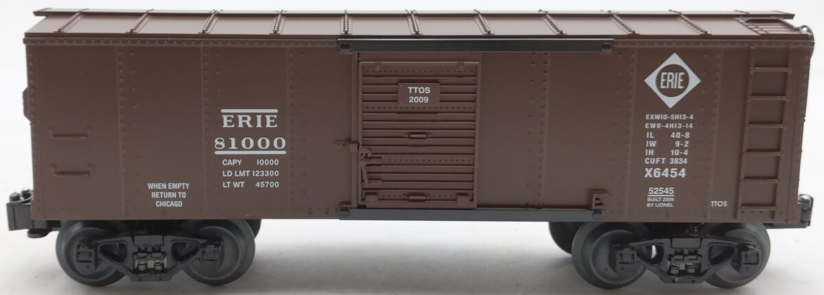 Lionel 6-52545 O Gauge TTOS 2009 Erie Boxcar #6454 LN/Box