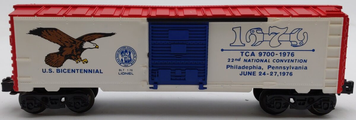 Lionel 9700-1976 O Gauge '76 TCA US Bicentennial Boxcar EX