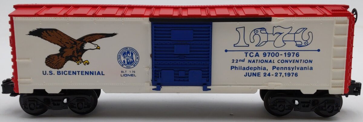 Lionel 9700-1976 O Gauge '76 TCA US Bicentennial Boxcar EX