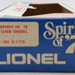 Lionel 6-1776 O Gauge Spirit of 76 Seaboard Coast Line U36B Diesel Locomotive VG/Box