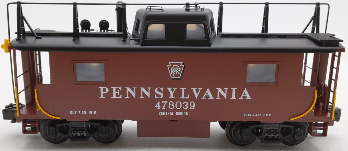Lionel 6-51702 O Gauge BRASS Pennsylvania N-8 Smoking Caboose #478039 EX/Box