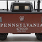 Lionel 6-51702 O Gauge BRASS Pennsylvania N-8 Smoking Caboose #478039 EX/Box