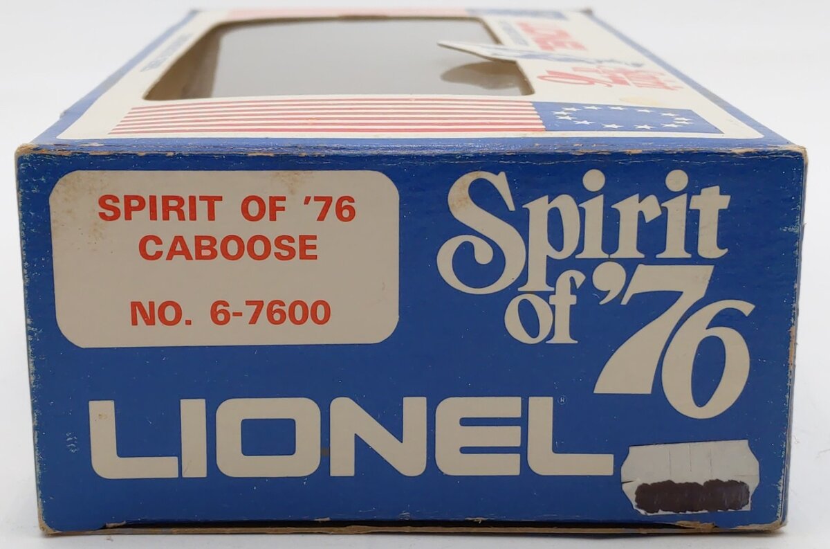 Lionel 6-7600 O Gauge Spirit of 76 N5C Porthole Lighted Caboose VG/Box