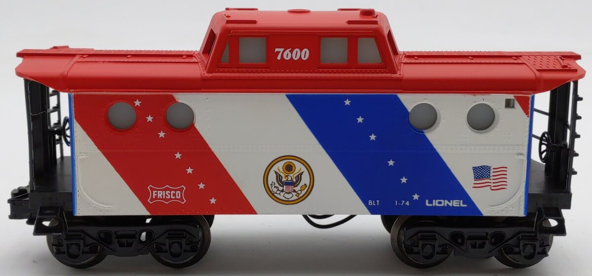 Lionel 6-7600 O Gauge Spirit of 76 N5C Porthole Lighted Caboose VG/Box