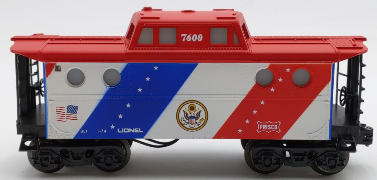 Lionel 6-7600 O Gauge Spirit of 76 N5C Porthole Lighted Caboose VG/Box