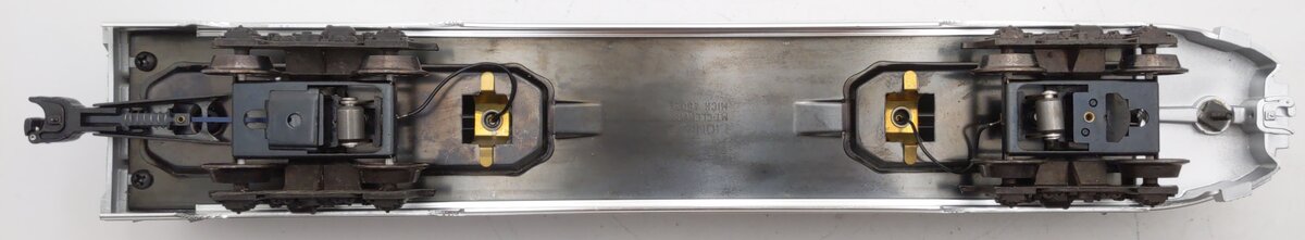 Lionel 6-9580 O Gauge Burlington Aluminum "Silver Veranda" Observation Car EX/Box