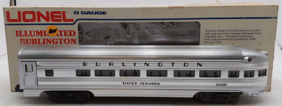 Lionel 6-9580 O Gauge Burlington Aluminum 