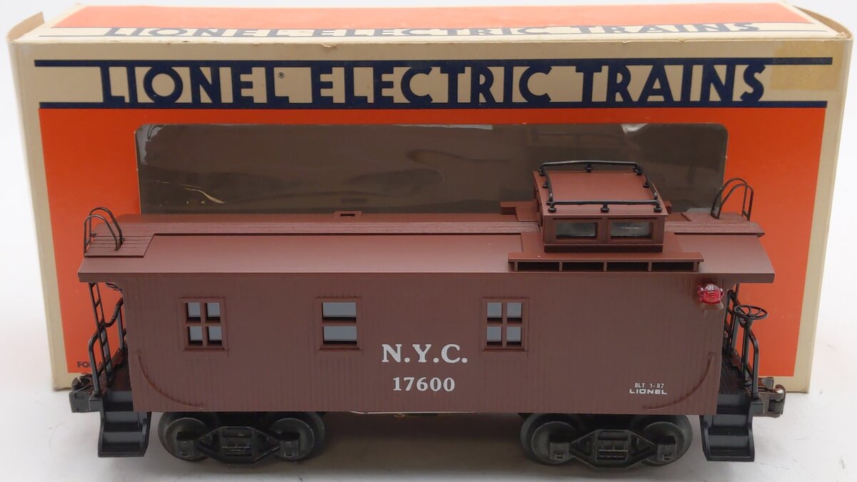 Lionel 6-17600 O Gauge New York Central Woodside Illuminated Caboose #17600 EX/Box