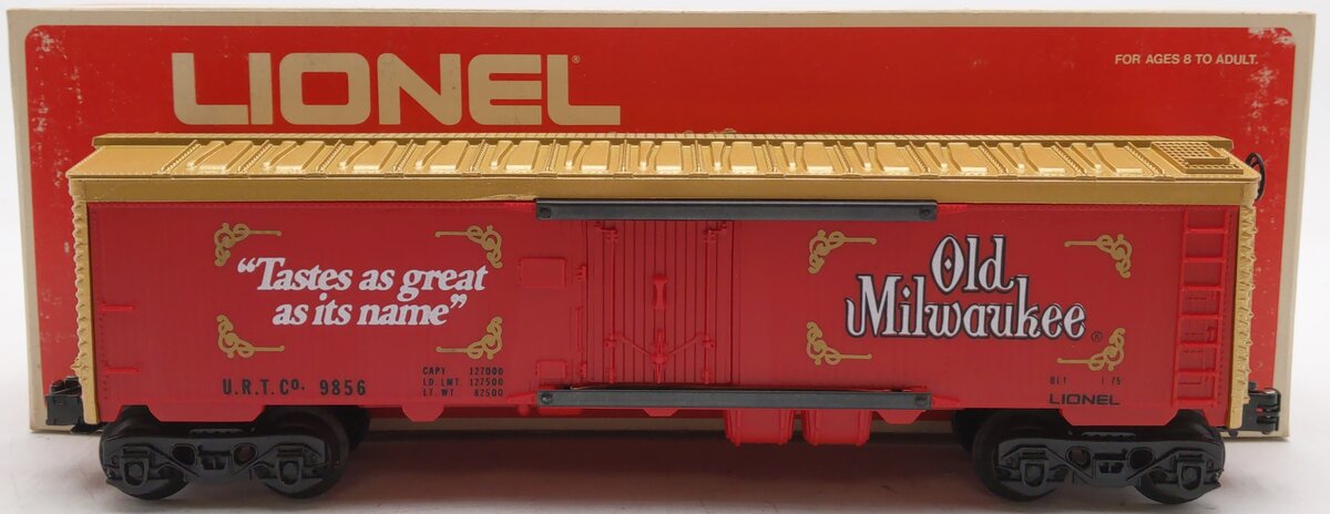 Lionel 6-9856 O Gauge Old Milwaukee Beer Billboard Reefer Car EX/Box