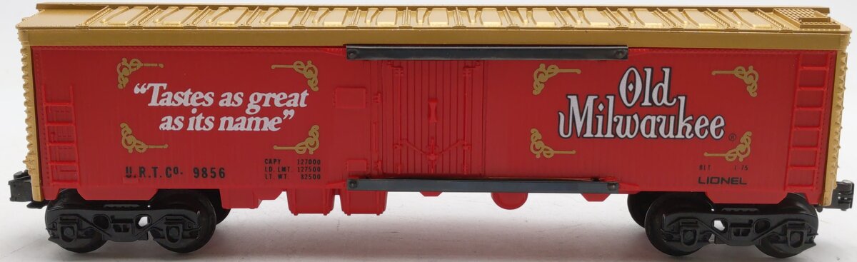 Lionel 6-9856 O Gauge Old Milwaukee Beer Billboard Reefer Car EX/Box