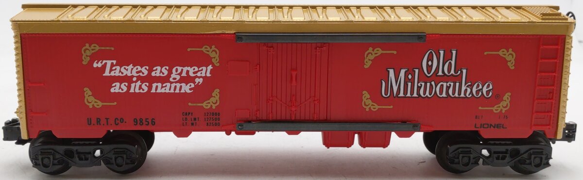 Lionel 6-9856 O Gauge Old Milwaukee Beer Billboard Reefer Car EX/Box