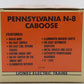 Lionel 6-51702 O Gauge BRASS Pennsylvania N-8 Smoking Caboose #478039 EX/Box