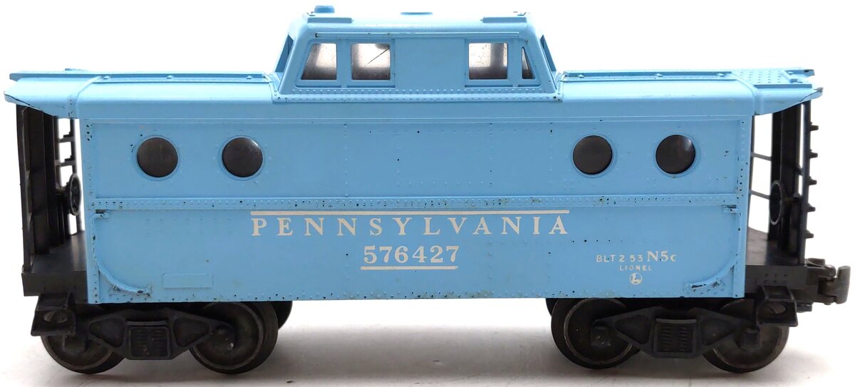 Lionel 6427-500 Vintage O Pennsylvania Blue Girls N5C Porthole Caboose VG/Box