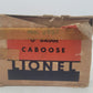 Lionel 2957 Vintage O Prewar New York Central Diecast Metal Illuminated Caboose/Box