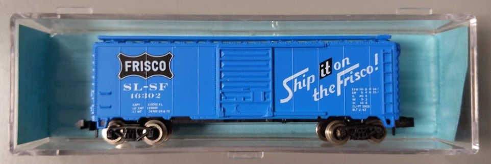 Atlas 3417 N St. Louis San Francisco Box Car #16302 LN/Box