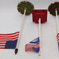 MTH & Lionel O Gauge Assorted US Flag Poles [3] VG