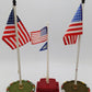 MTH & Lionel O Gauge Assorted US Flag Poles [3] VG