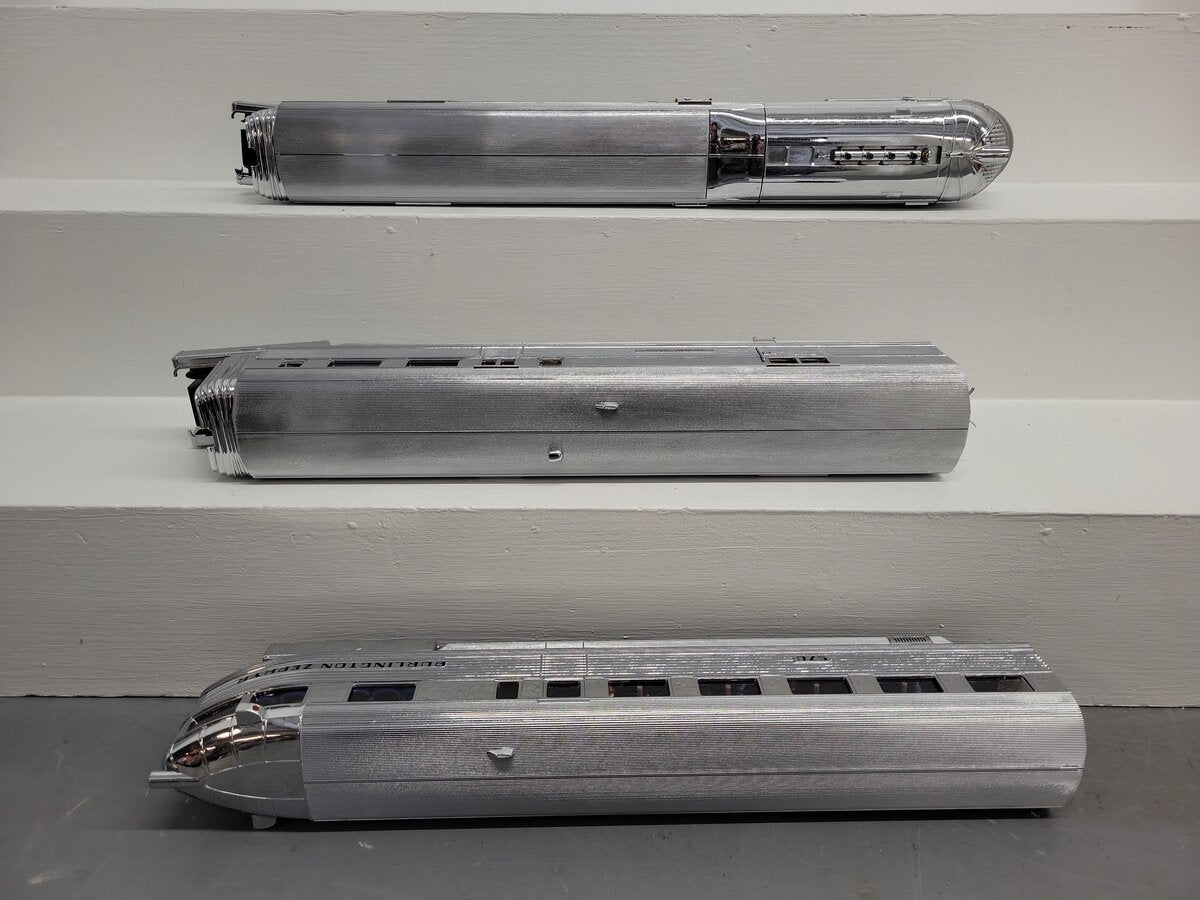 Lionel 6-51008 O Gauge Burlington Pioneer Zephyr Passenger Set with TMCC EX/Box