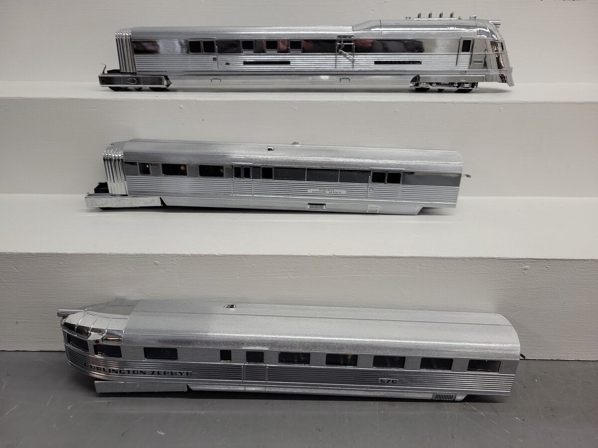 Lionel 6-51008 O Gauge Burlington Pioneer Zephyr Passenger Set with TMCC EX/Box