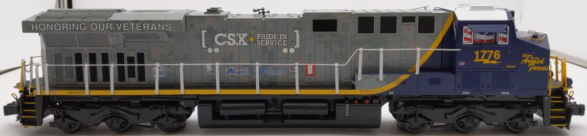 Lionel 2033620 O CSX ES44AC "Honoring Our Veterans" Diesel #1776 w/ Bluetooth VG/Box