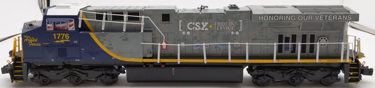 Lionel 2033620 O CSX ES44AC "Honoring Our Veterans" Diesel #1776 w/ Bluetooth VG/Box