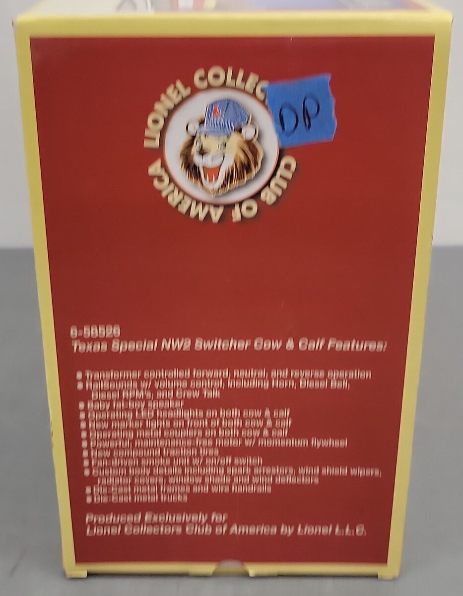 Lionel 6-58526 O MLR LCCA Texas Special NW2 Cow & Calf Set EX/Box