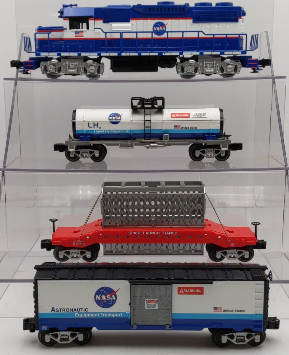 Lionel 2123080 O Gauge NASA Space Launch LionChief Diesel Freight Train Set EX/Box