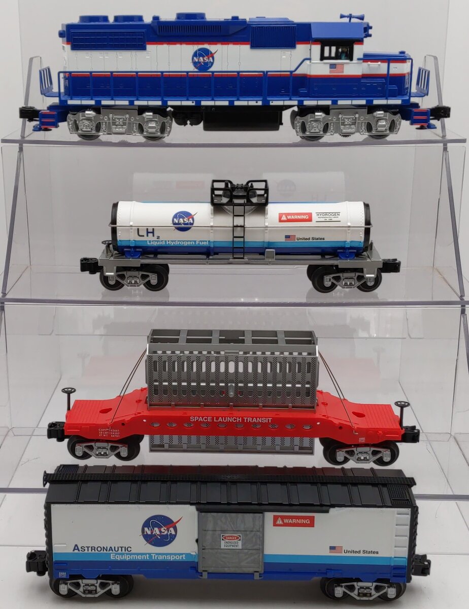 Lionel 2123080 O Gauge NASA Space Launch LionChief Diesel Freight Train Set EX/Box