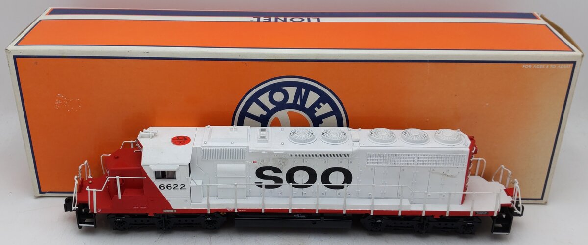 Lionel 6-28523 O Gauge Soo Line SD40-2 Diesel Locomotive w/TMCC #6622 VG/Box