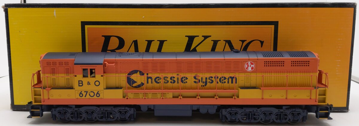 MTH 30-20388-1 O Gauge Chessie FM Train Master Diesel Engine with PS 3.0 #6706 EX/Box
