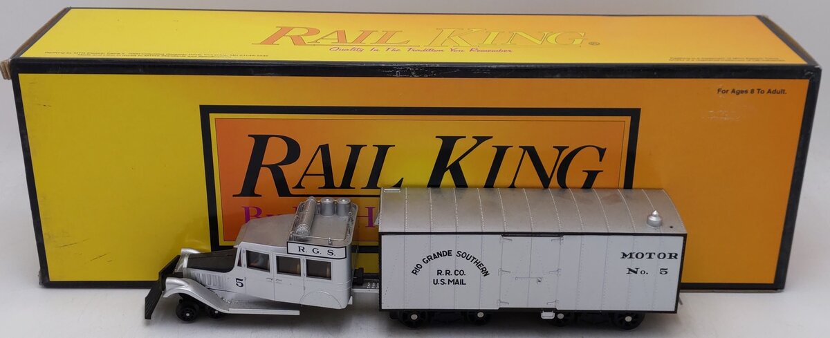 MTH 30-2154-0 O Gauge RGS Galloping Goose Electric Locomotive #5 w/Horn Cab EX/Box