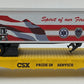 MTH 30-76832 O Gauge CSX First Responders RailKing Flat Car w/40' Trailer #343 LN