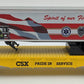 MTH 30-76832 O Gauge CSX First Responders RailKing Flat Car w/40' Trailer #343 LN