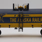MTH 30-73133 O Gauge Alaska Modern Single Dome Tank Car #10804 EX