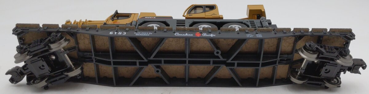 Menards O Gauge Canadian Pacific Flatcar #6183 - Custom Load EX