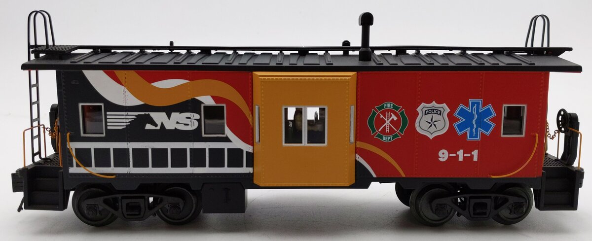 MTH 20-91593 O Norfolk Southern First Responders Bay-Window Caboose #911 EX