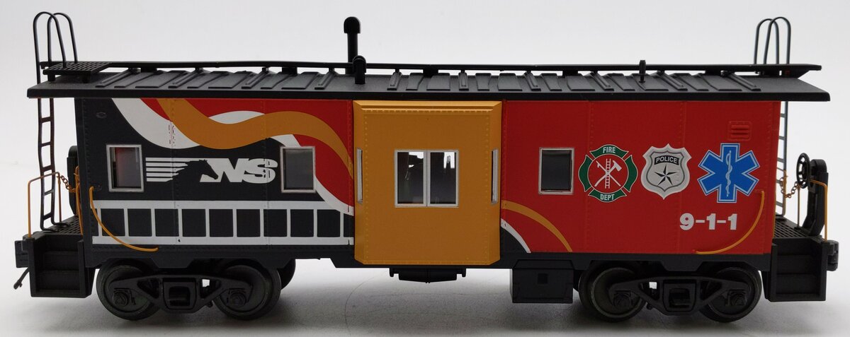 MTH 20-91593 O Norfolk Southern First Responders Bay-Window Caboose #911 EX