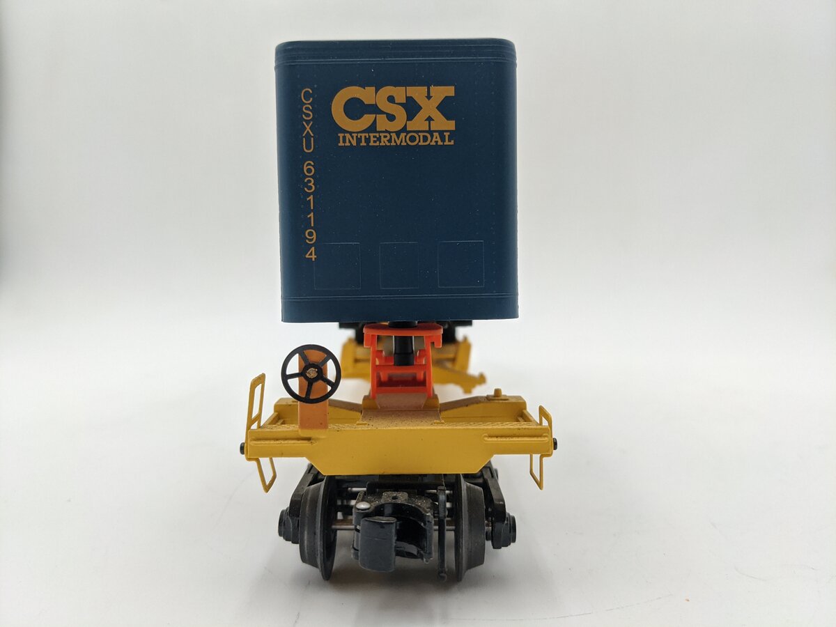 Williams 48401 O Gauge Front Runner Intermodal 3-Rail Car w/ CSX Trailer EX
